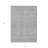 HomeRoots 3' X 5' Gray And Ivory Geometric Washable Indoor Outdoor Area Rug