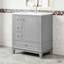 Meuble-lavabo avec lavabo, tablette de porte et trois tiroirs-370222667