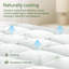 Ultra Soft Mattress Topper, Plush Breathable Mattress Pad for Comfort and Support