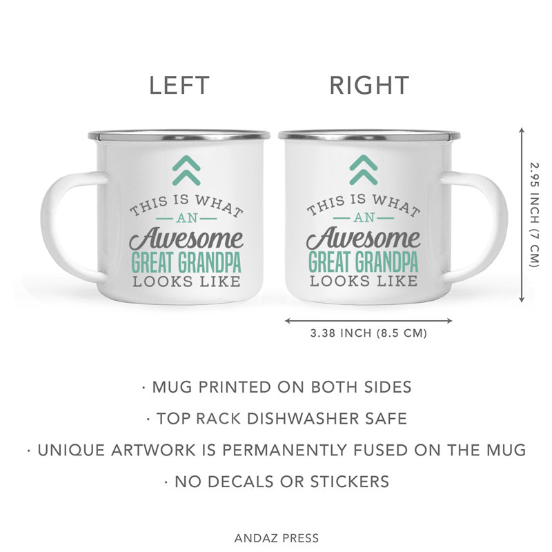 This Is What an Awesome Looks Like Family Great-Grandpa Camping Mug