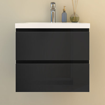 Amselmo 600mm Single Bathroom Vanity with Drop In Basin