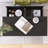 Modern White Rectangular LED Lights Coffee Table With 2 Drawers-1911308604