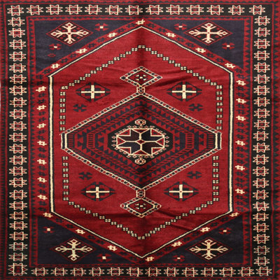 Tapis rouge / noir Southwestern