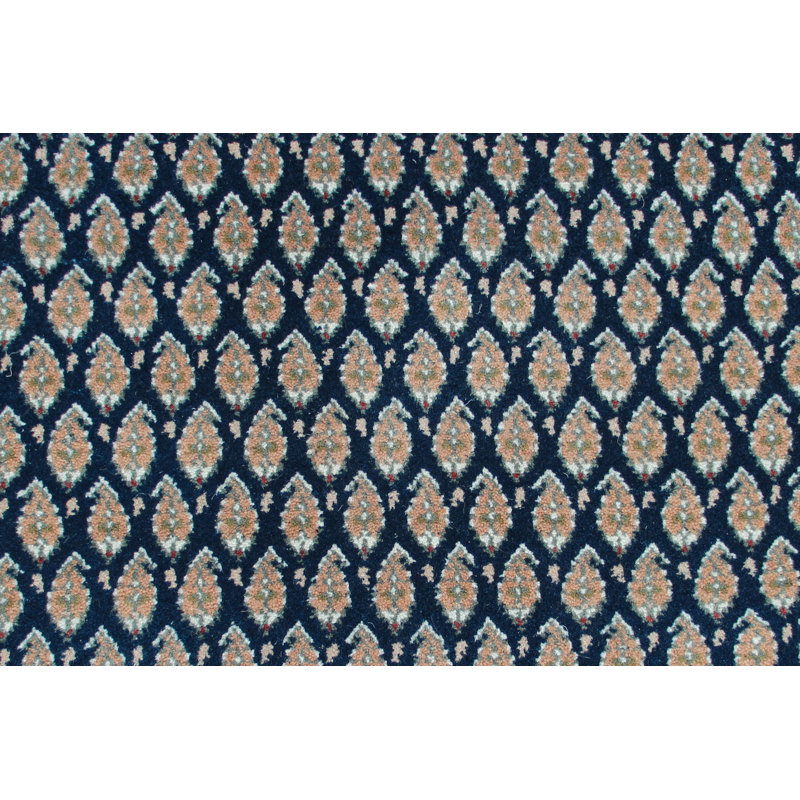 Oriental Area Rug in Navy Blue/Yellow