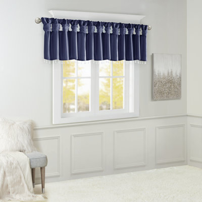 Karlita Lightweight Faux Silk Valance with Beads