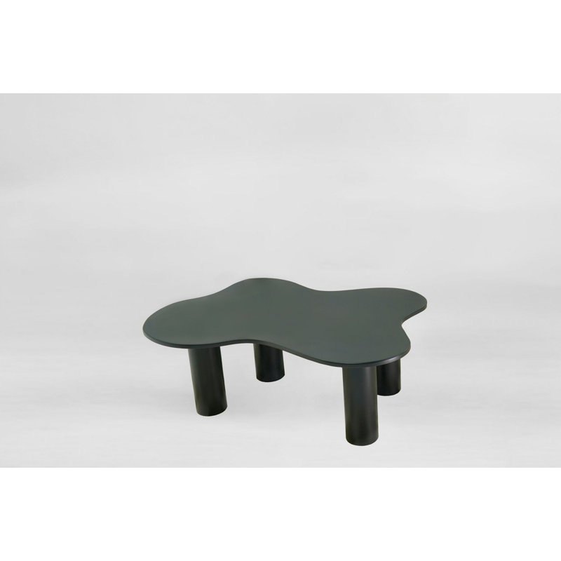 100% MDF Butterfly Asymmetrical 43'' Coffee Table, Black