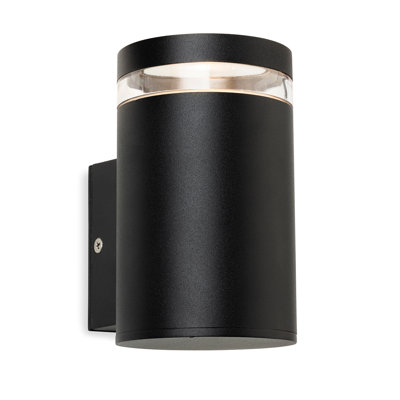 Matte Black 17cm H Outdoor Armed Sconce