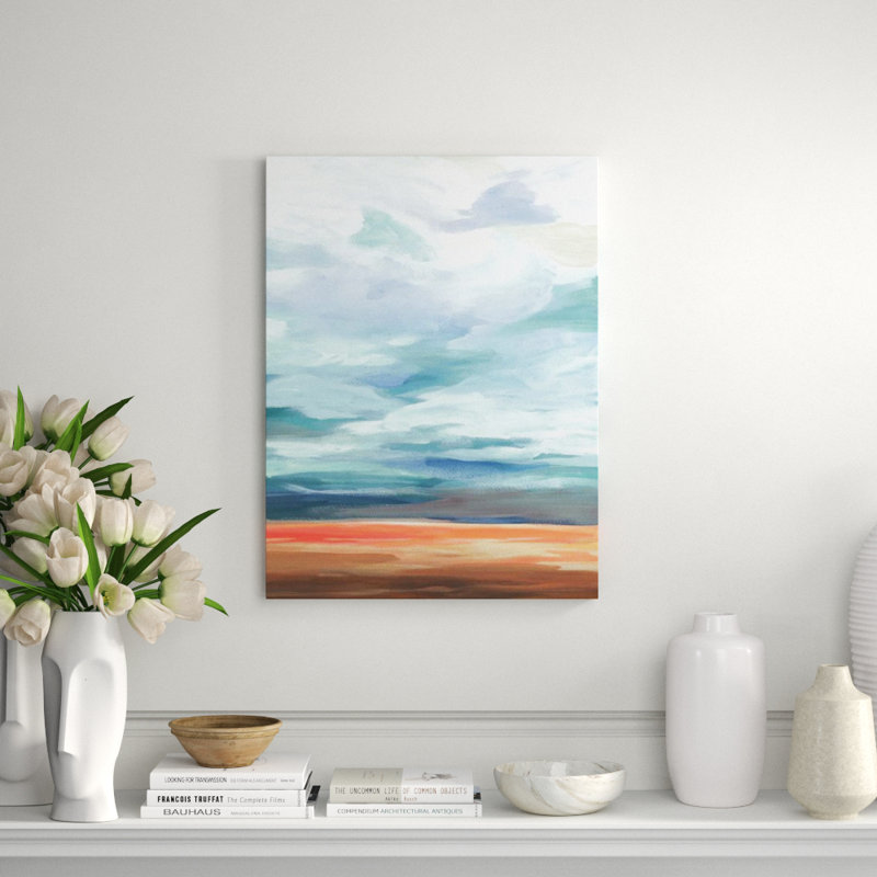 Crossing The Field Print by Sara Brown, Knife Gel, 41" H x 30" W