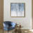 Winter Steps Textured Glitter Hand Painted Canvas Wall Art with Silver Foil by Martin Edwards