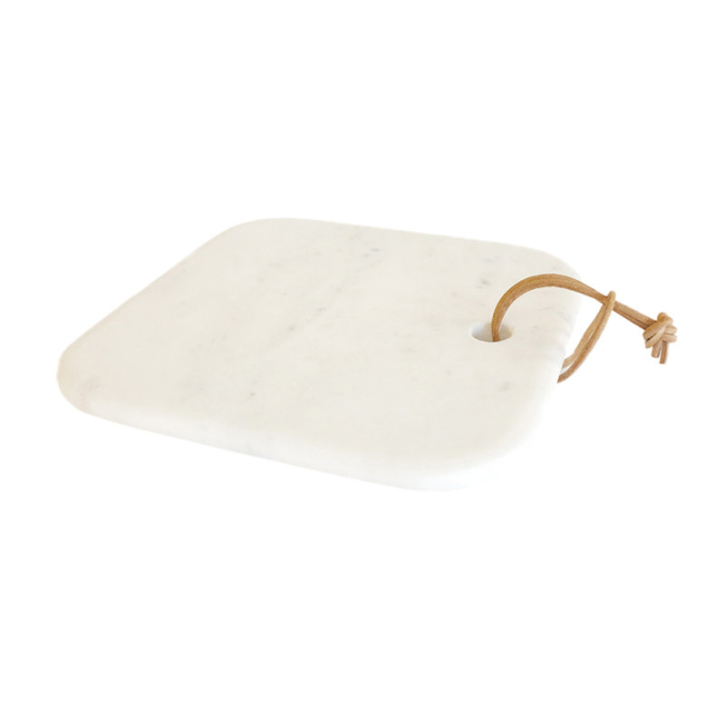 Plateau et plateau de fromage Bruck, H 1 po x l 5 po x P 10 po, Blanc