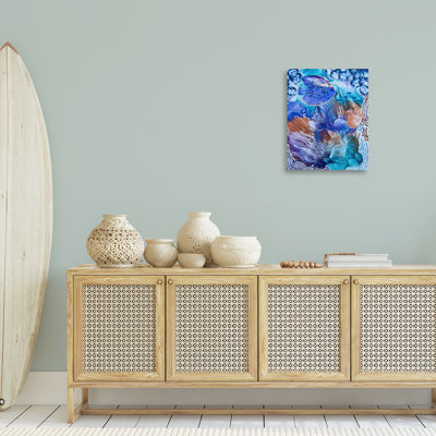 Toile sous-marine, vie marine, design par Amy Tieman