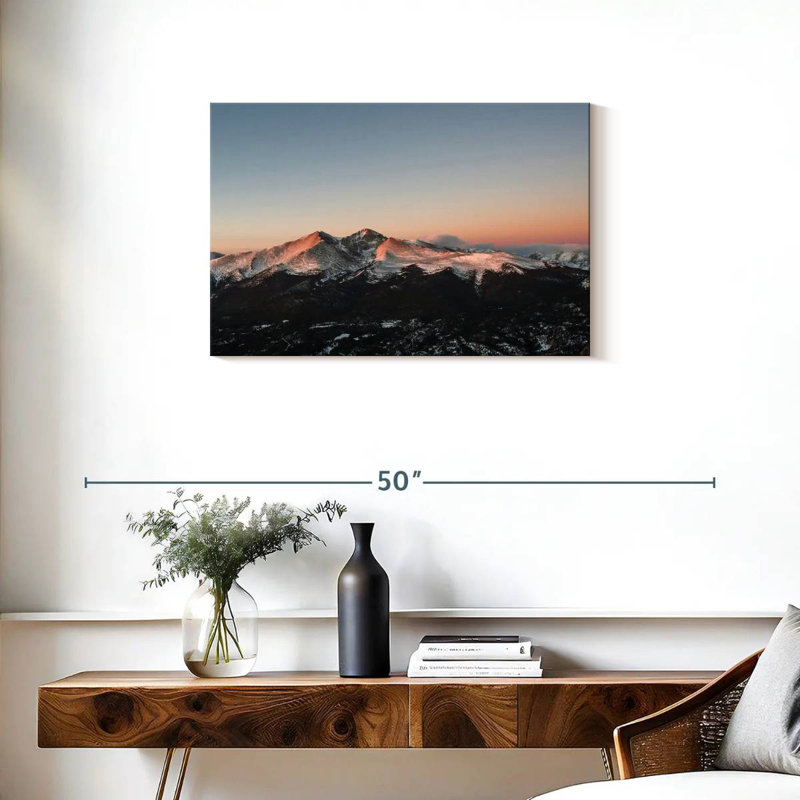 Alvord Longs Peak Mountain Sunrise, H 20 po x l 30 po