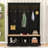 Elegant Hall Tree with Roman Column Design, Ample Storage-1305578641