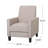Linen Manual Push Back Recliner Chair-320699875
