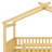 Wooden House Bed With Trundle