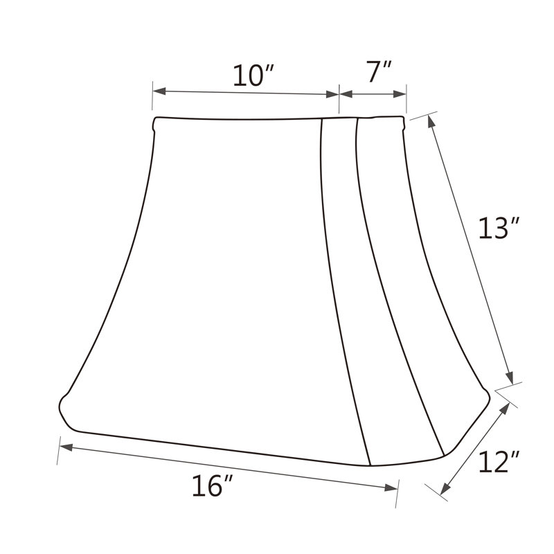 13'' H Cotton Bell Lamp Shade
