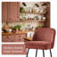 Modern Fabric Upholstered Bar Stools with Spring and Footrest 12cm-thick Cushion-360737638