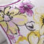 Édredon asymétrique à motif floral, double / grand, rembourrage bleu / grand avec imprimé