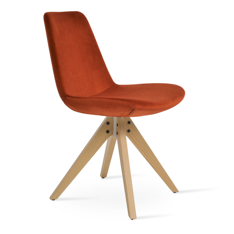 Chaise d'appoint Eiffel Pyramid, Orange-rouge