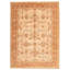 Tapis décoratif beige/brun en laine noué à la main de conception unique 10 pi 2 po x 13 pi 8 po Derf