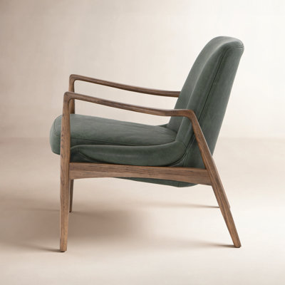 Bogota 27" Wide Genuine Leather Armchair