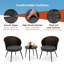 Ensemble de conversation à assise profonde et coussins 3 pièces