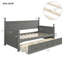 Wood Daybed With Three Drawers-999440904
