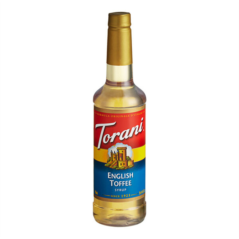 Torani English Toffee Flavoring Syrup 750 mL Plastic Bottle
