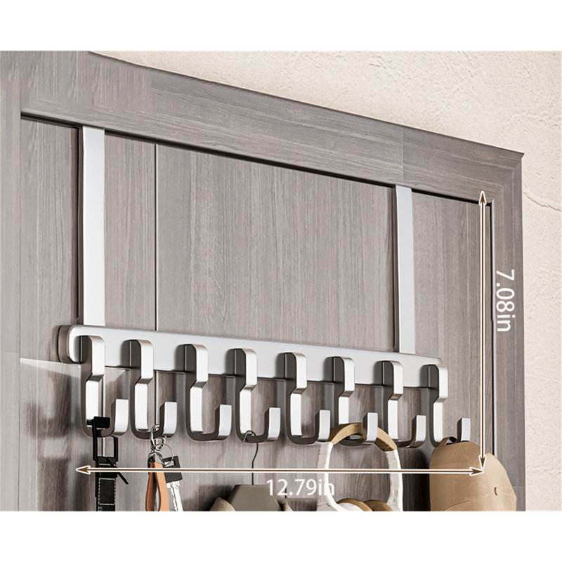 Porte-crochet en alliage d'aluminium au-dessus de la porte