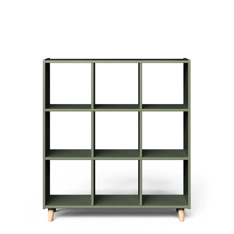 Neuf cubes, Corde / naturel