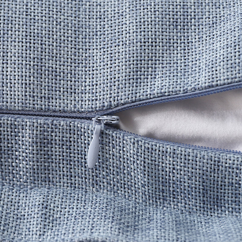 Housse de coussin de couleur, Bleu, Rectangle H 12 po x l 20 po