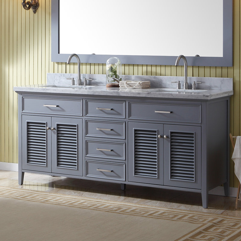 Kensington 73'' W Double Vanity, Gray