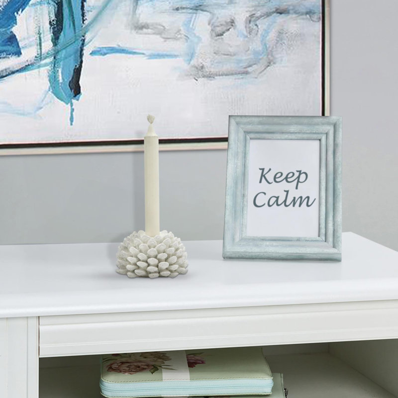 Robin baron  candlestick Austie, 2.5" H x 4" W x 4" D