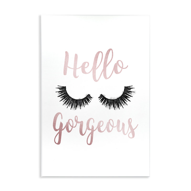 «Hello Gorgeous» par Amanda Greenwood - reproduction d'art textuel, H 18,5 po x l 12,5 po x P 0,5 po