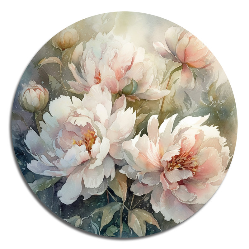 Lupien - Floral Round Metal Art, 29" H x 29" W