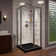 DreamLine Cornerview 42 in. D x 42 in. W x 74 3/4 in. H Framed Sliding Shower Enclosure
