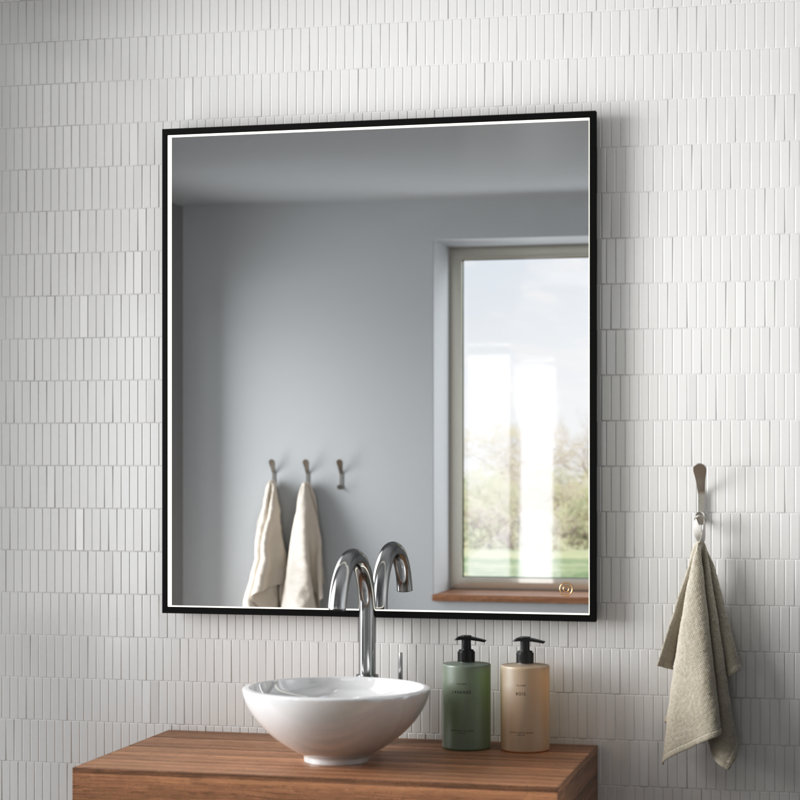 Piche Aluminium Mirror, Black, 36" x 40"