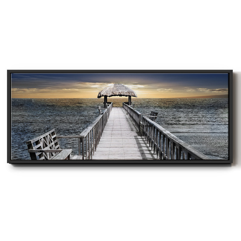 Honduras Pier- Framed Canvas