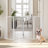 PETMAKER Pet Gate - Indoor Foldable Dog Fence for Stairs, Hallways, or Doorways - Retractable Freestanding Dog Gates (White)-44859693