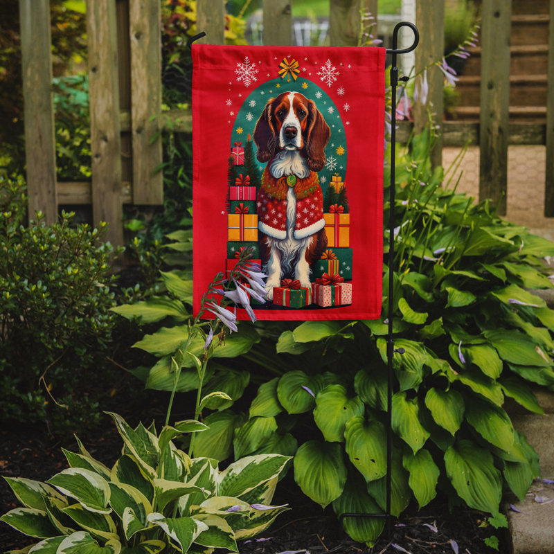 Drapeau de jardin en polyester double face H 15,5 po x l 11,25 po