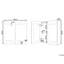Tellis Surface Mirrored Bathroom Cabinets with Mirror and 2