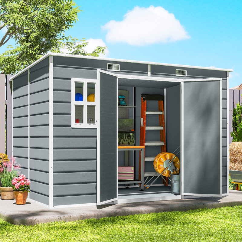 Garden Storage Shed, Grey
