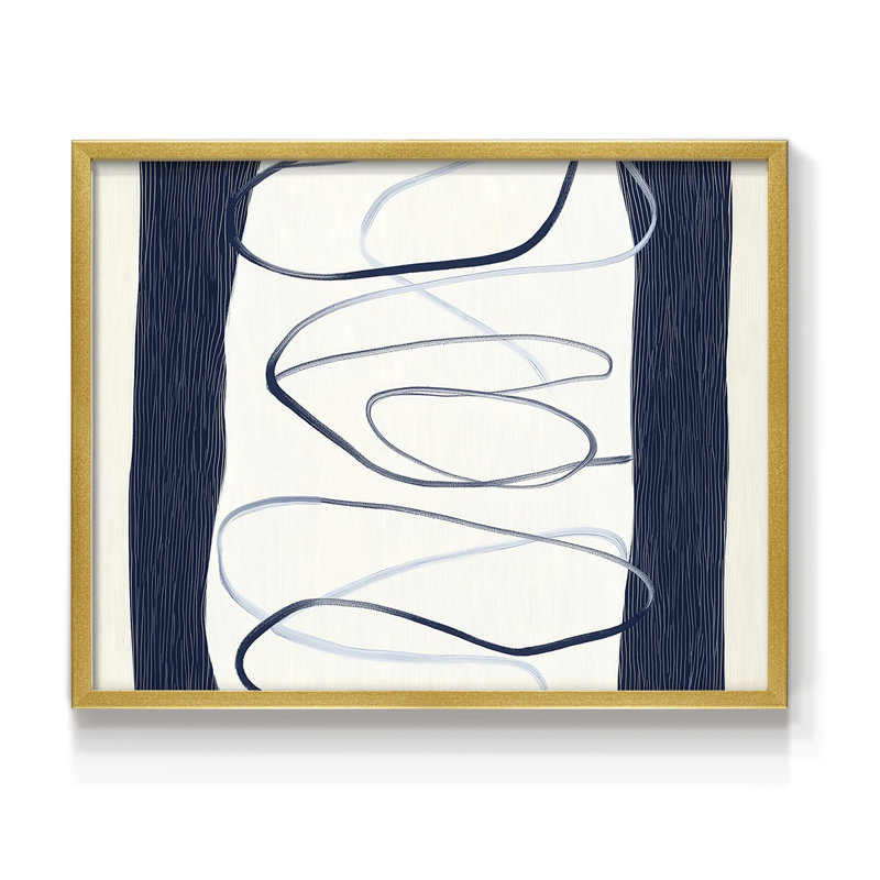 Série abstraite - II - Reproduction encadrée - Restickable, H 16 po x l 20 po