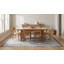 8x11 Ivory Hand-Knotted Wool Linear Maze Motif Tribal Modern Contemporary Carpet Rug