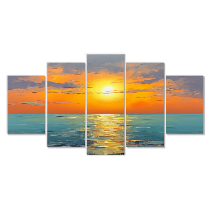 Rubino - Sunset Wall Art 5 Piece