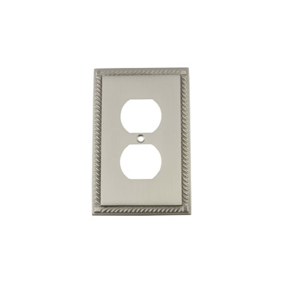 Rope 1-Gang Duplex Outlet Wall Plate