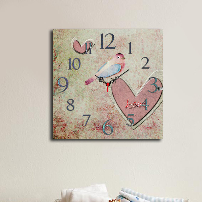 Horloge murale élégante 15,7 po x 15,7 po | 100% panneau de fibres à densité moyenne, épaisseur: 0,2 pouce | Décoration élégante pour le salon, la chambre à coucher et le bureau | Design moderne avec une esthétique minimaliste