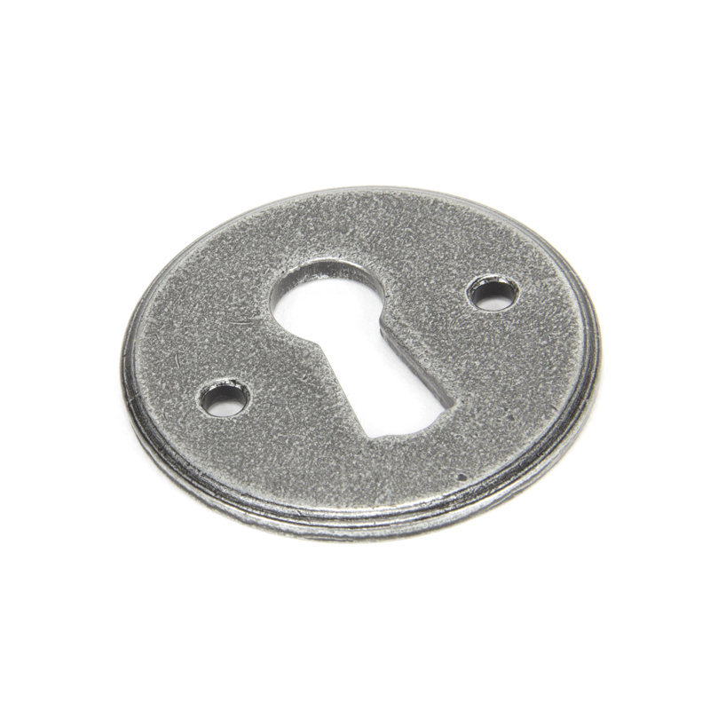Regency Escutcheon Door Accessory, Pewter
