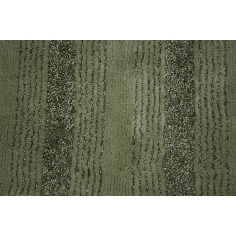 Nylon Bathroom Mat with Non-Slip Appliance Niala, Fougère intense, 2 pi x 3 pi 4 po
