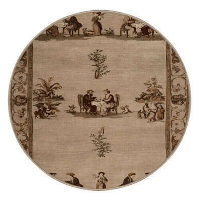 Tapis beige français lavable à la machine